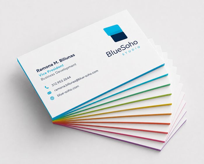Extra Thick business card example 2