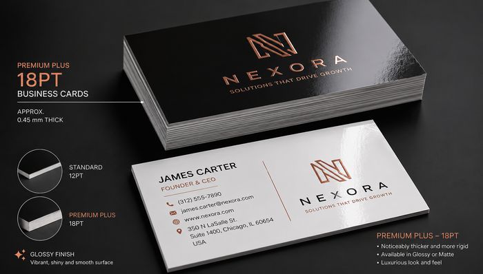 Premium Plus business card example 1