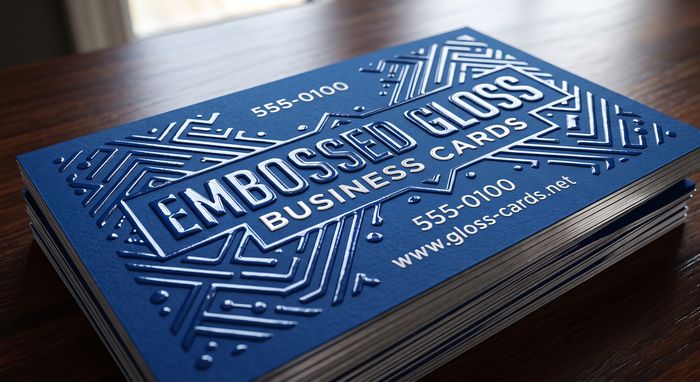 Raised Gloss Finish business card example 4