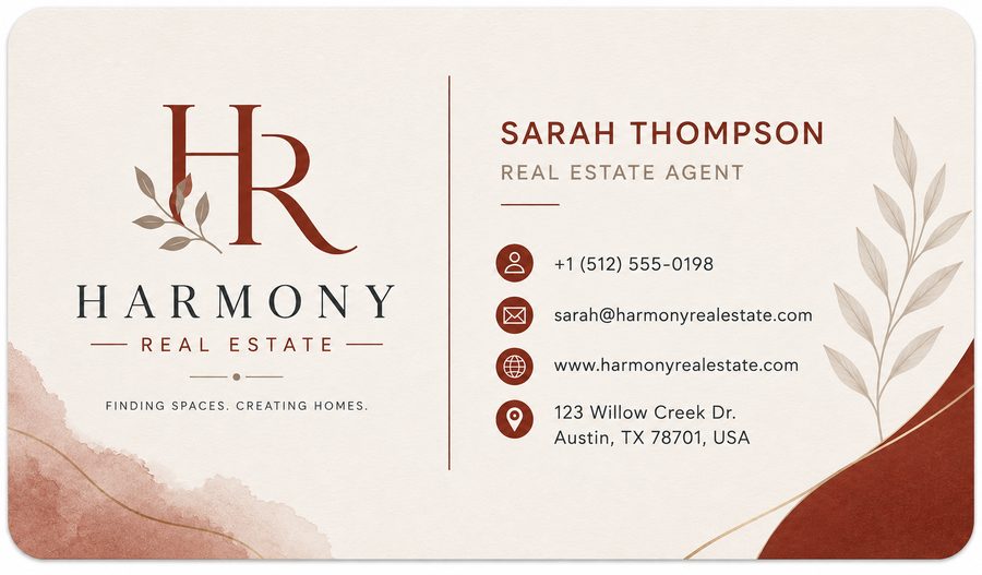 Rounded Corners business card shape